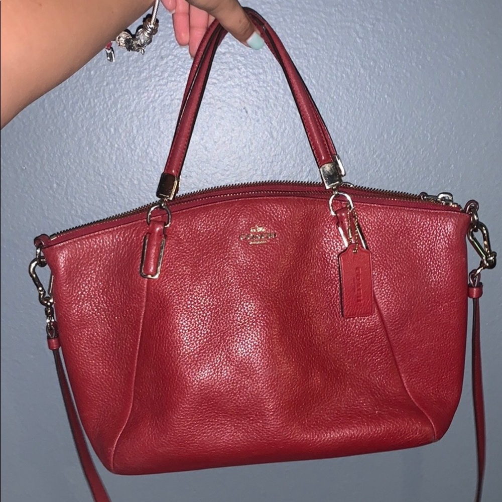 Red coach crossbody